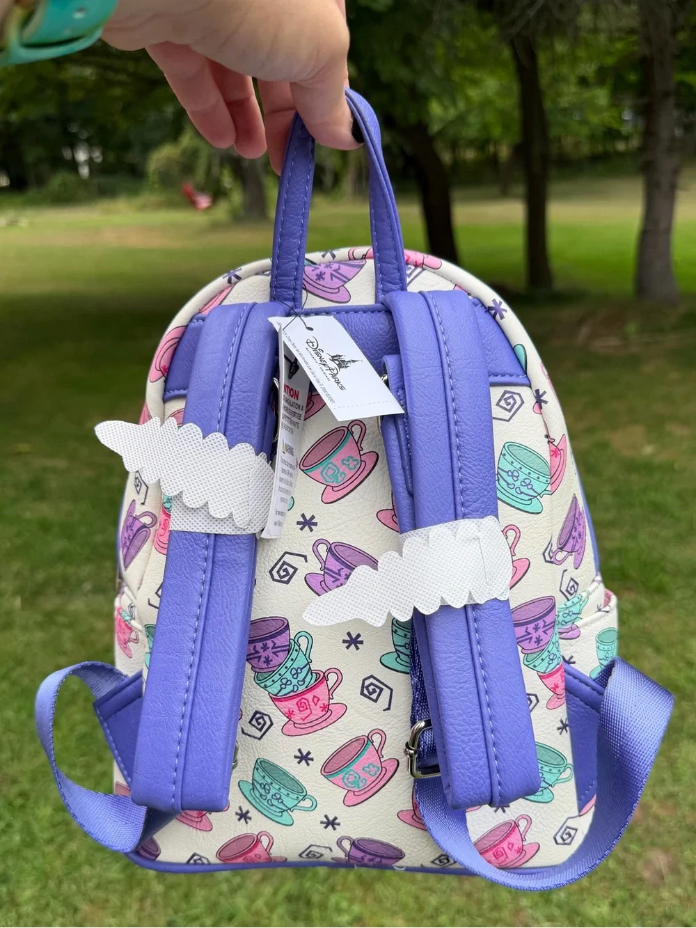Disney Parks Loungefly Alice in Wonderland Mad Tea Party Teacups Backpack NWT